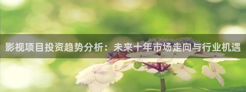 天狼云影院：影视项目投资趋势分析：未来十年市场走向与行业机遇